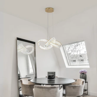 Nova Luce Hengende Lampe Conceto Gull Ø 60 cm