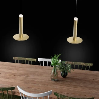 Nova Luce Hengende Lampe <strong>Palencia Ny</strong>  Messinggull