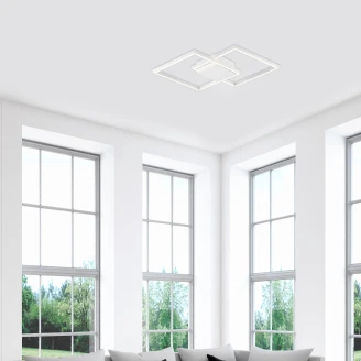Nova Luce Taklampe <strong>Bilbao Ny</strong>  Hvit 46x46 cm