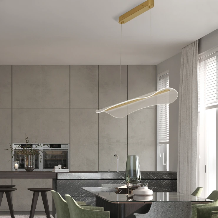 Nova Luce Hengende Lampe Agos Gull