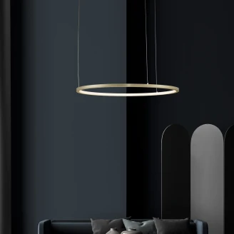 Nova Luce Hengende Lampe <strong>Tarquin</strong>  Messinggull Ø 60 cm