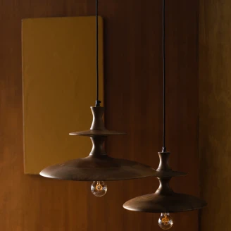 Dutchbone Hengende Lampe L <strong>Cath</strong>  Valnøtt