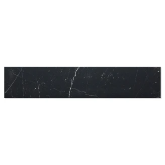 Marmor Gulvflis <strong>Palazzo</strong>  Svart Matt 10x49 cm