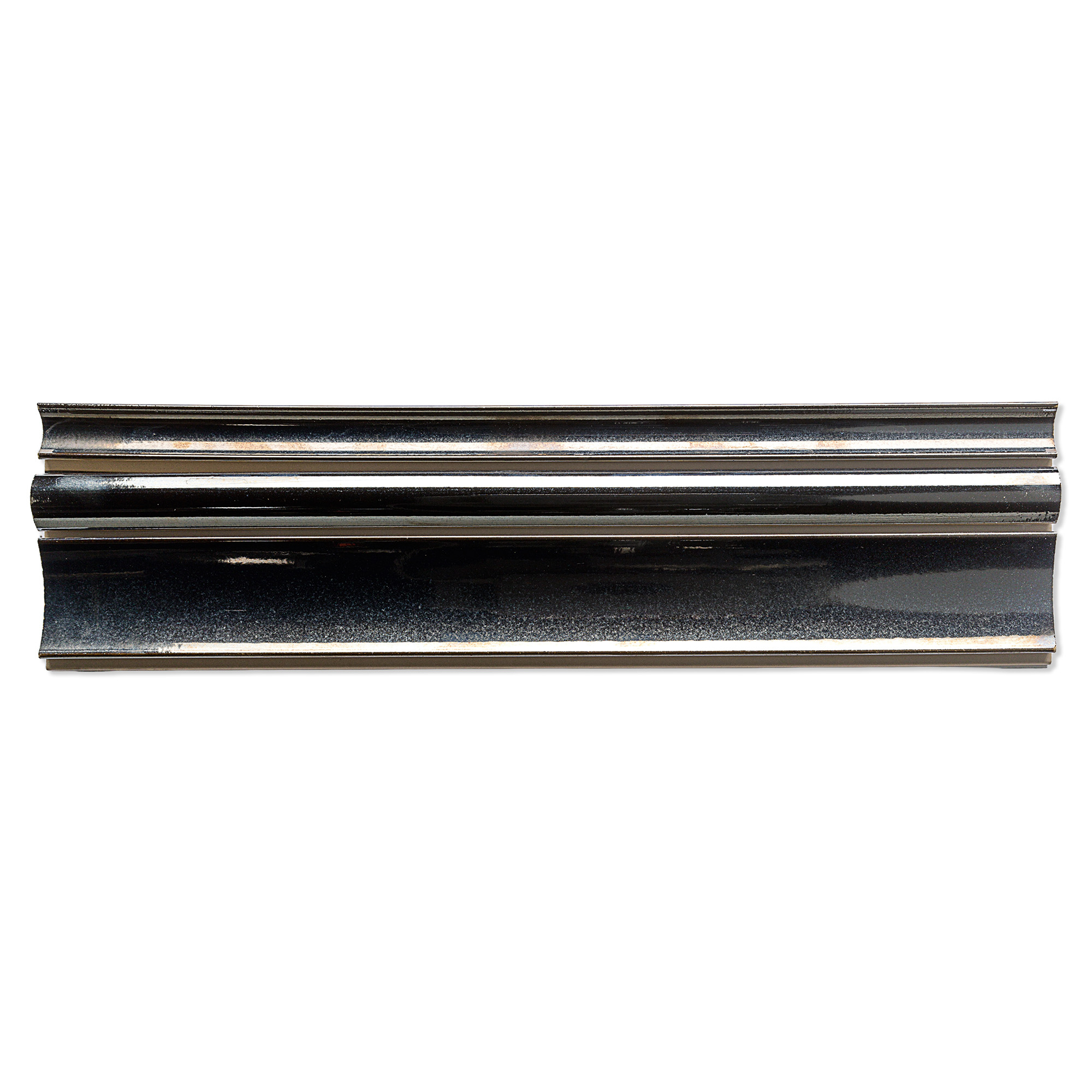 Natucer Veggflis Techno Natucer Mørk Grå Blank Relieff 10x40 cm