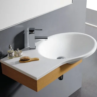 Bathco Servant <strong>Resin</strong>  Nantes Hvit Blank 80 cm