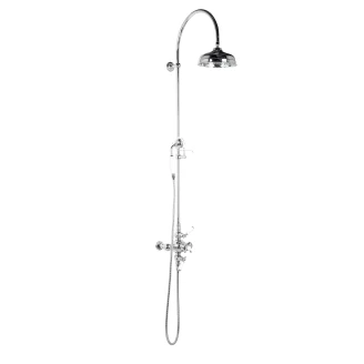Kenny&Mason Takdusjsett <strong>Thames</strong>  Krom Blank med Termostat