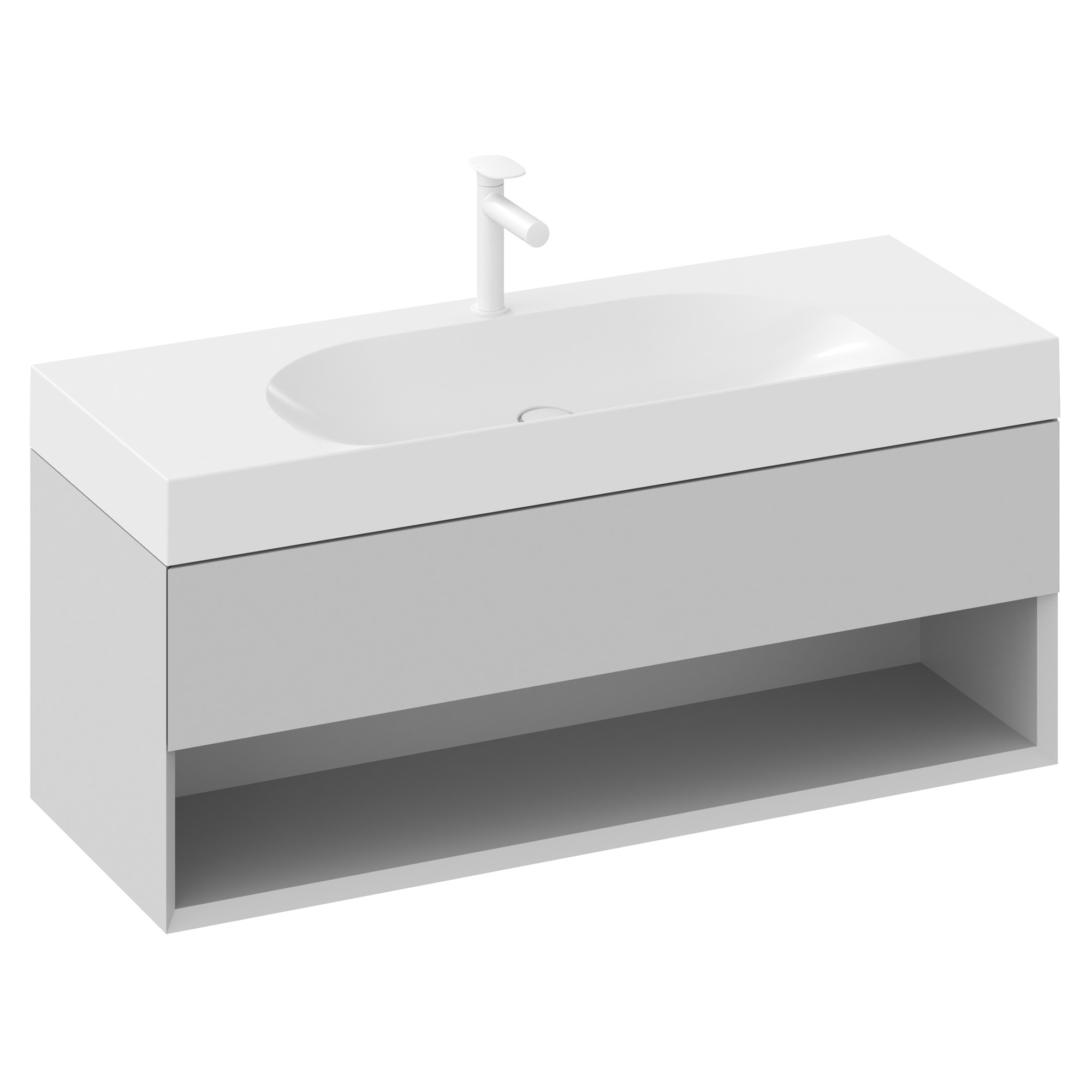 Ravak Servantskap Lite Grå Matt 120 cm med Servant