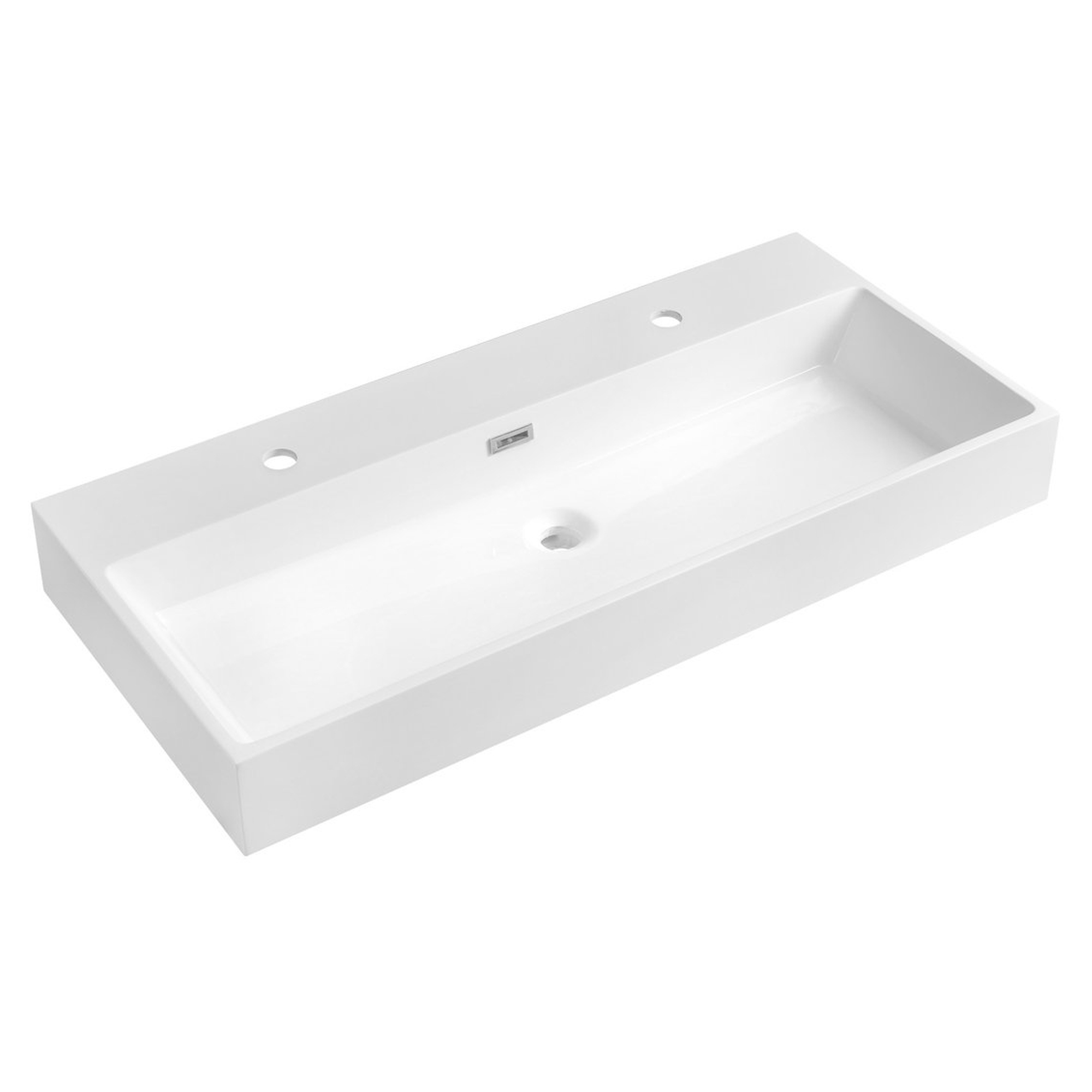 Servant Navia Hvit Blank 100x46 cm Tvåhåls