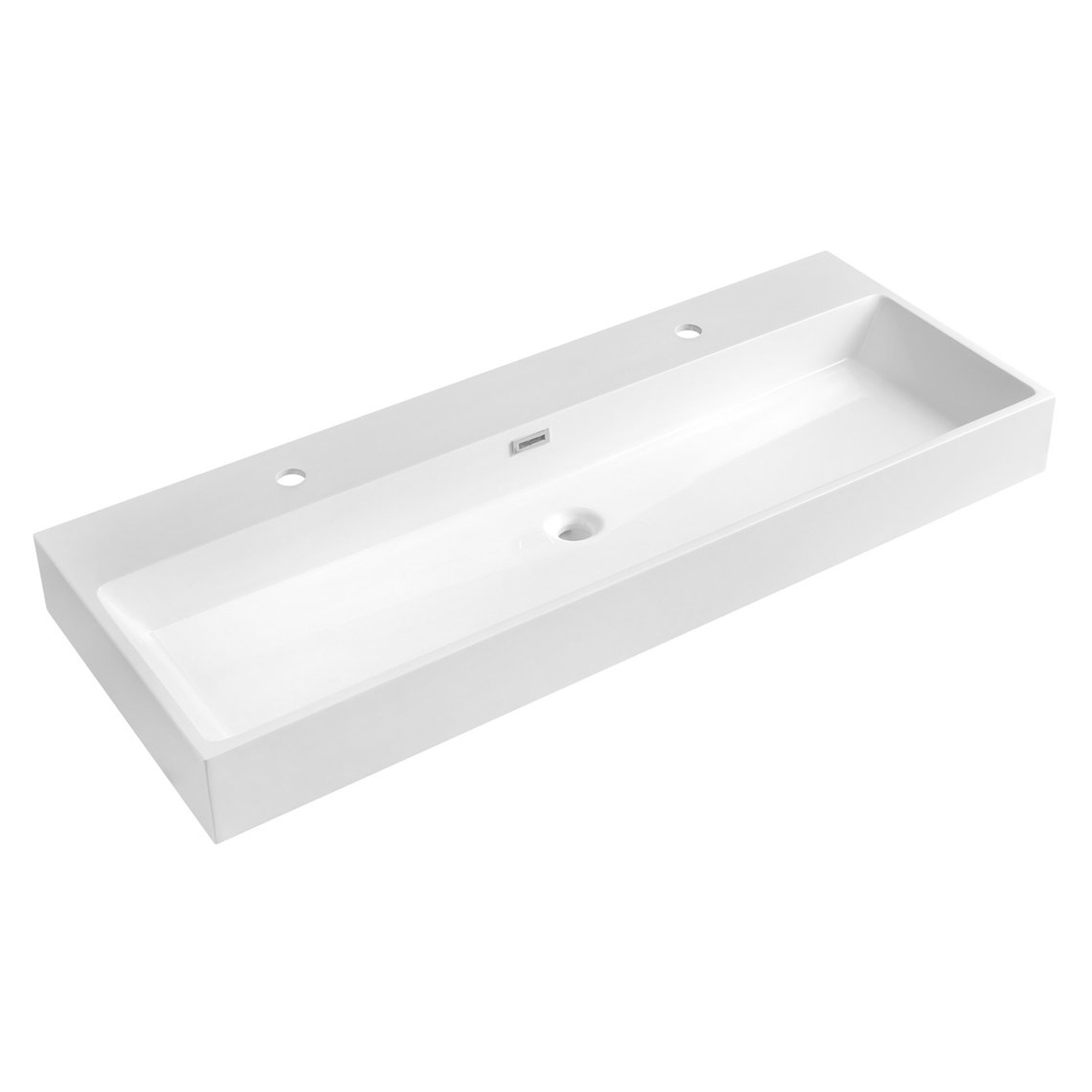 Servant Navia Hvit Blank 120x46 cm Tvåhåls