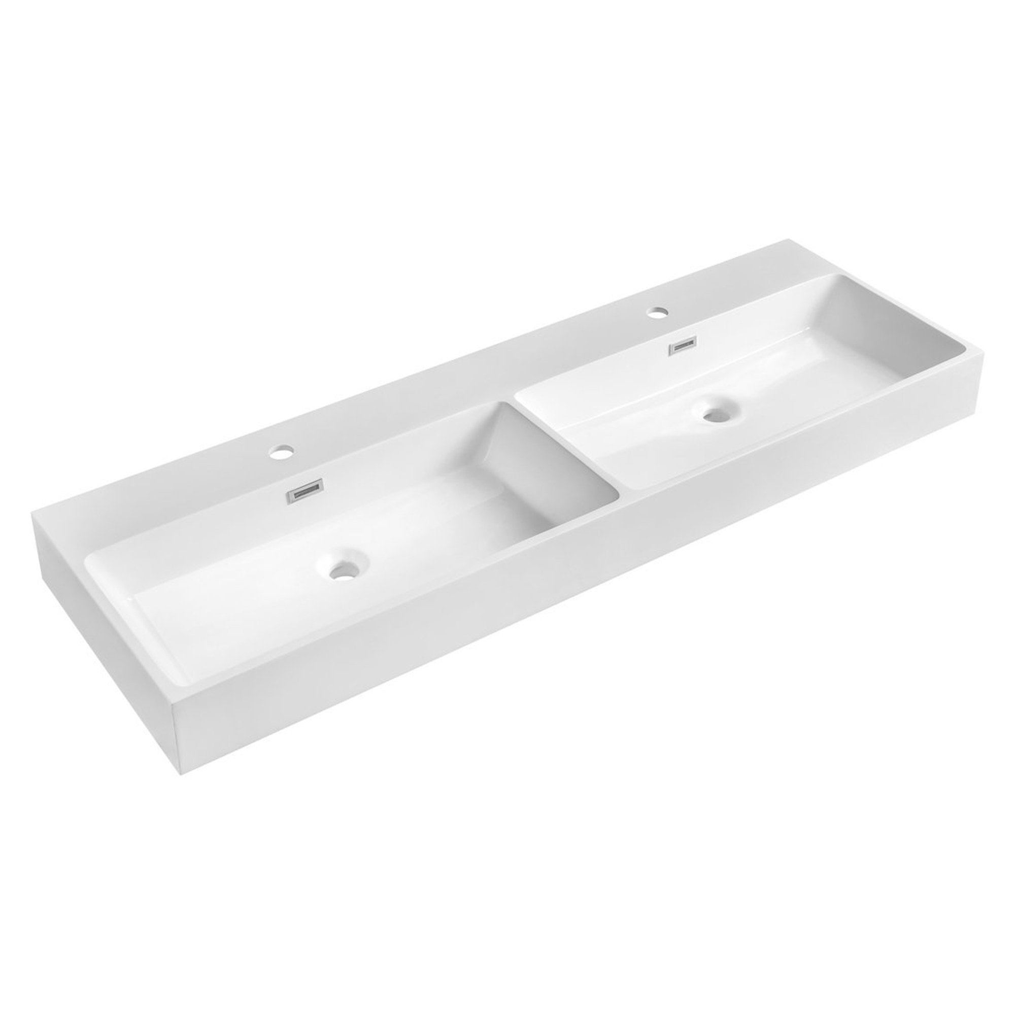 Dubbelt Servant Navia Hvit Blank 140x46 cm