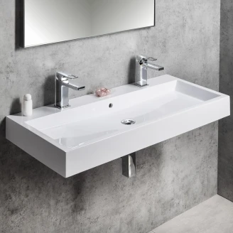 Servant <strong>Mirelle</strong>  Hvit Blank 100x42 cm To-hulls