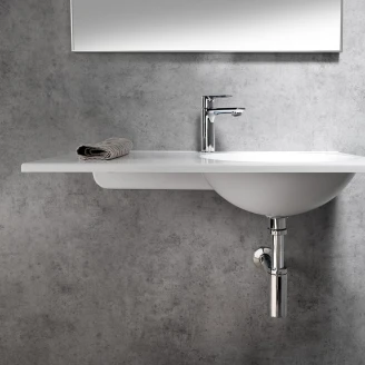 Servant <strong>Zantia</strong>  Hvit Blank 80x47 cm Høyre