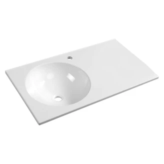Servant <strong>Zantia</strong>  Hvit Blank 80x47 cm Venstre