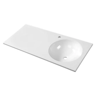 Servant <strong>Zantia</strong>  Hvit Blank 100x47 cm Høyre