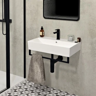 Handdukshängare for Servant Silho 67x98 cm Svart Matt