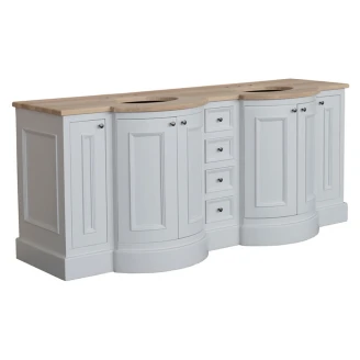 Kenny&Mason Dobbelt Servantskap <strong>Holton</strong>  Hvit Matt 214 cm