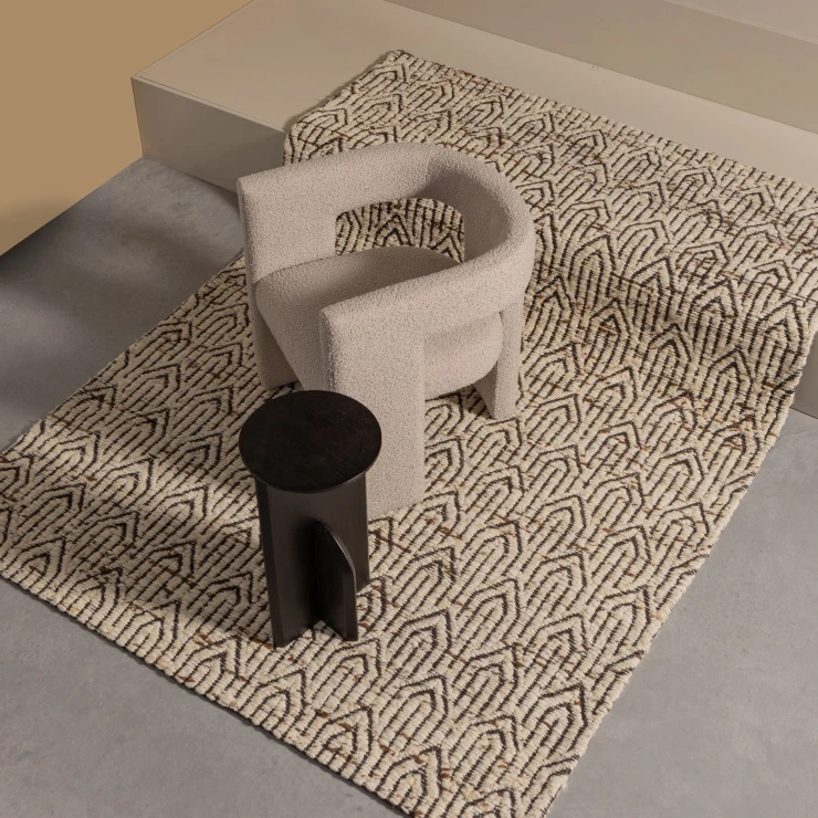 Woood Stol med Armlene Tiwa Beige