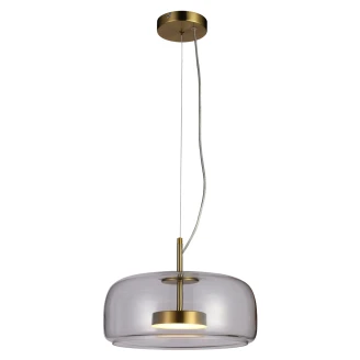 Hængende Lampa <strong>Aurelio</strong>  S Guld, Transparent Blank