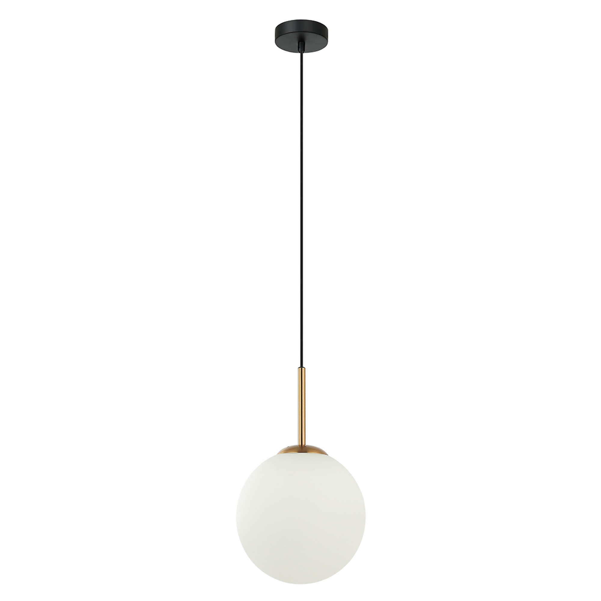 Hengelampe Rovelle S Hvit, Antikk Bronse Matt