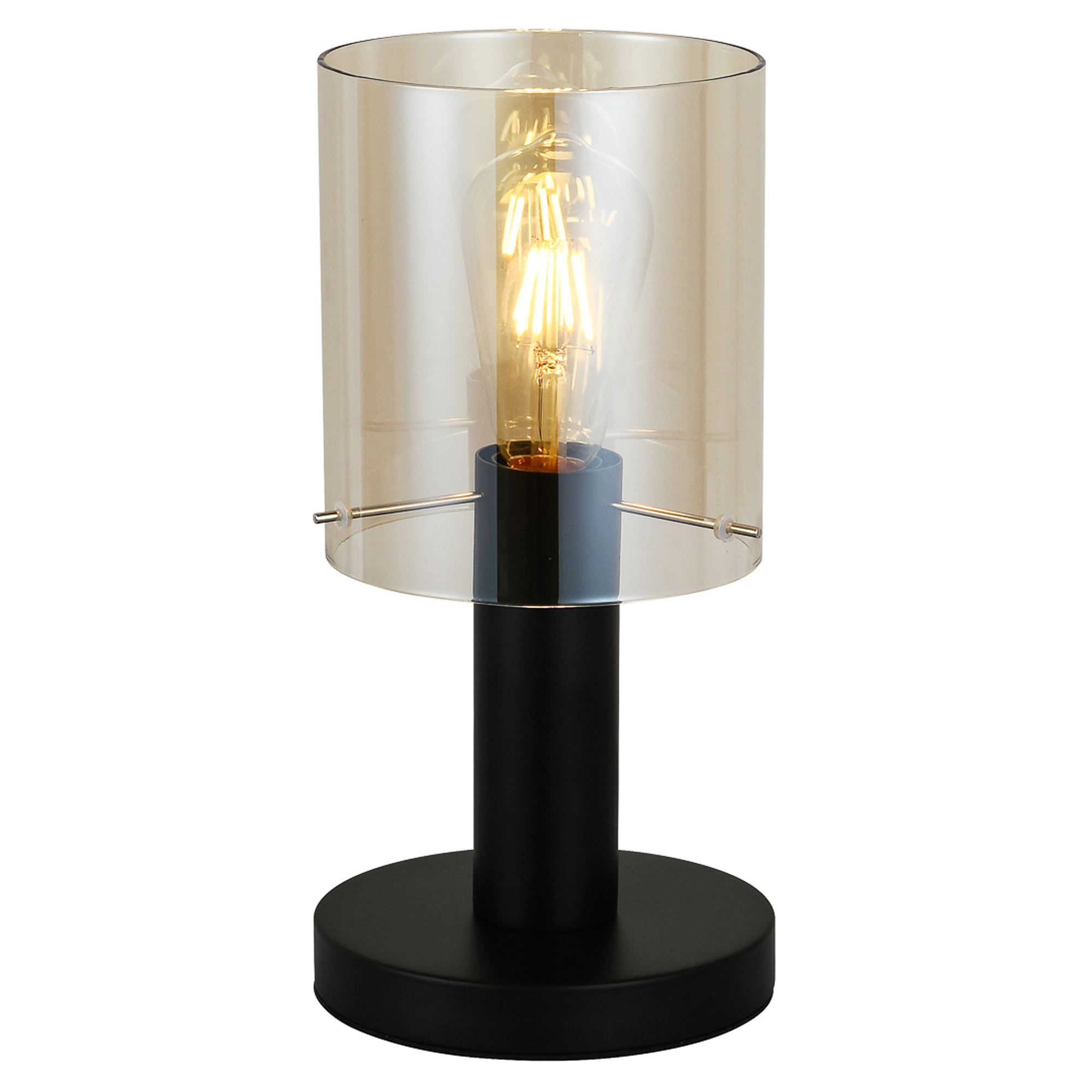 Bordlampe Lunessa Rav, Svart Blank