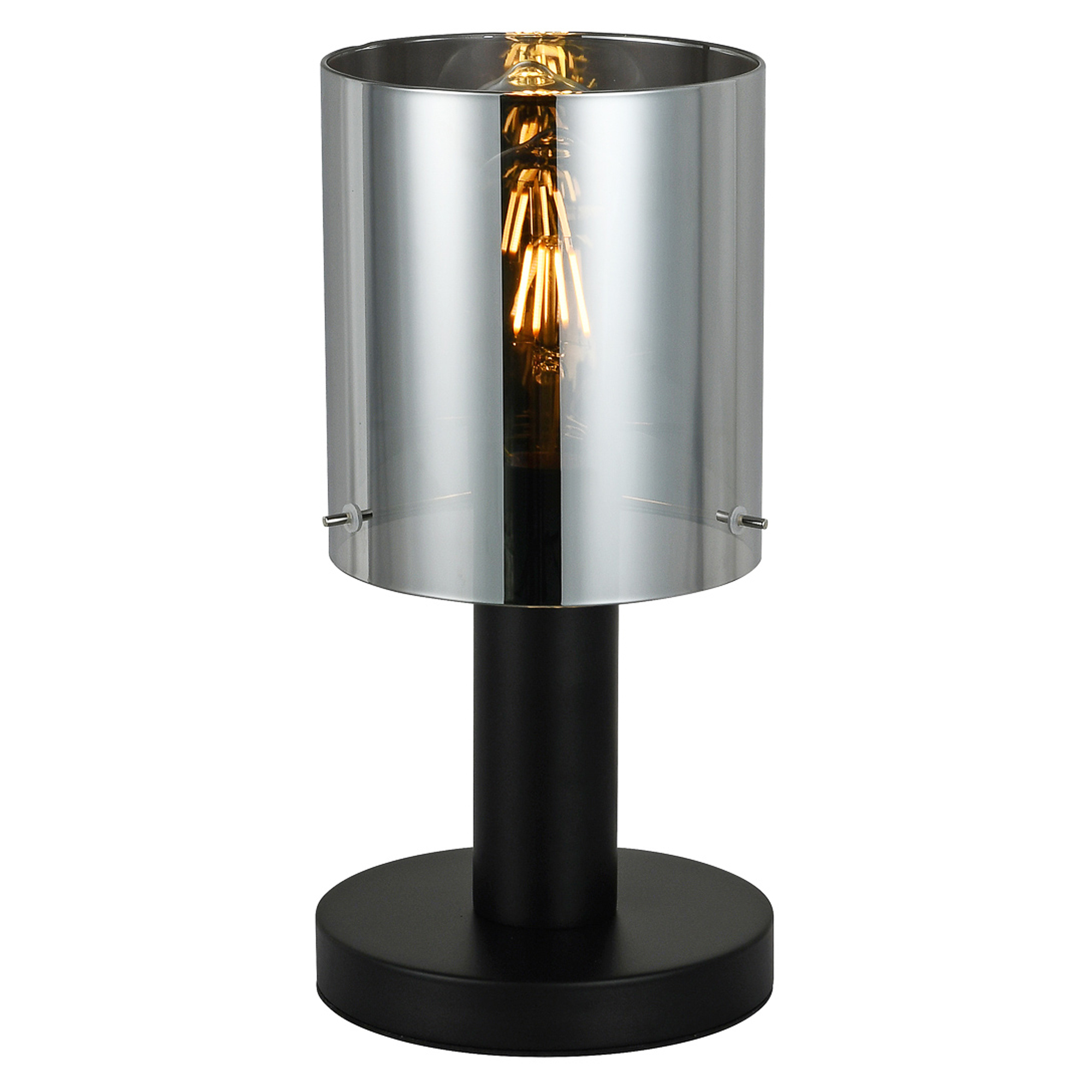 Bordlampe Lunessa Røyk, Svart Blank