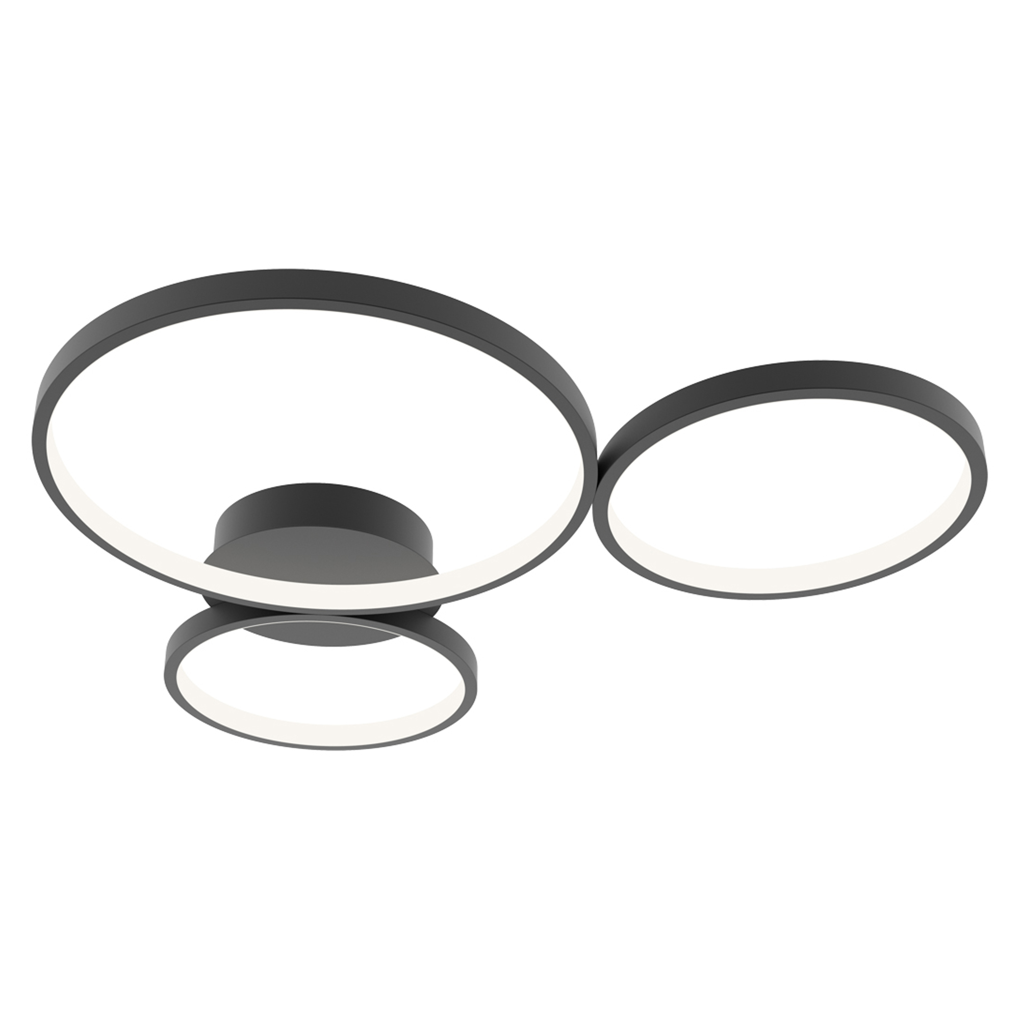 Taklampe Virello Trio Svart Matt