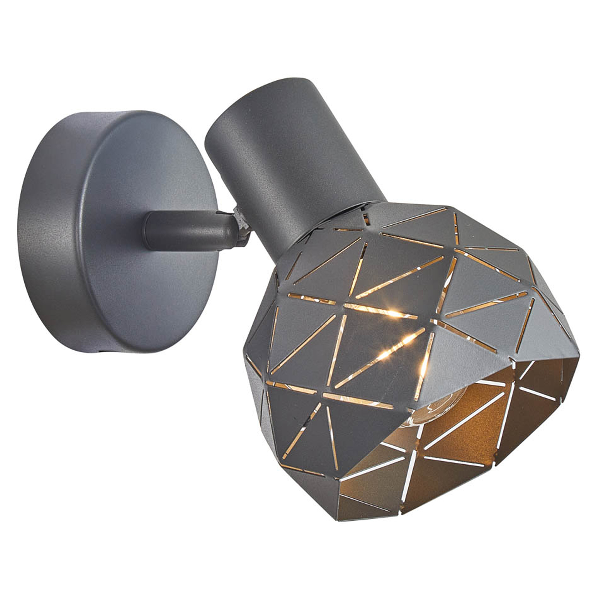 Vegglampe Renolia S Grafitt Matt