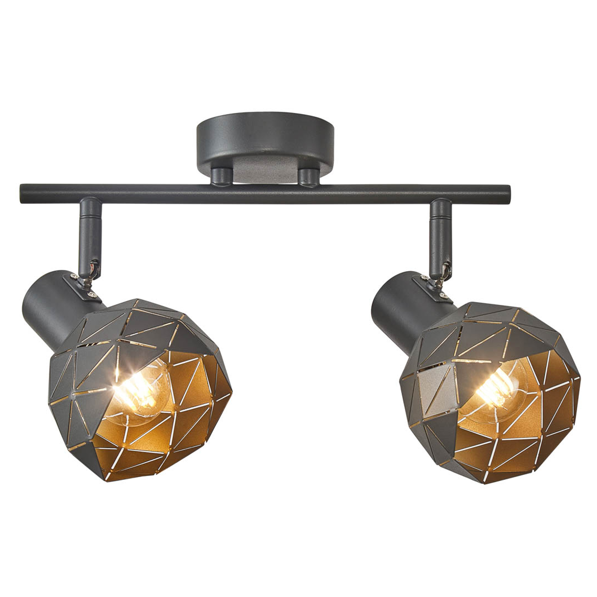 Taklampe Renolia Duo Grafitt Matt