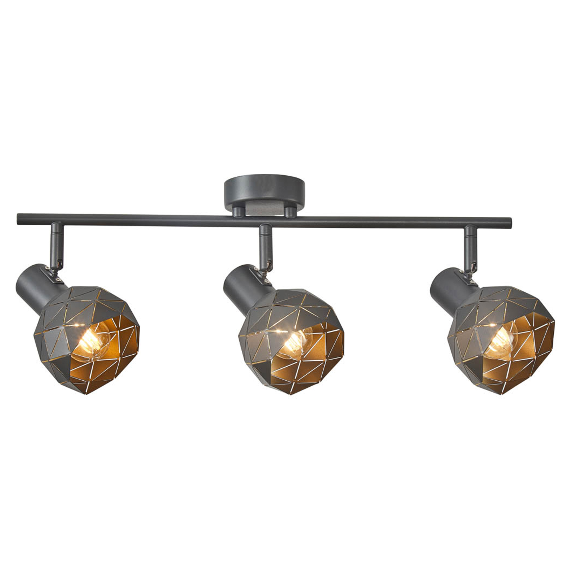 Taklampe Renolia Trio Grafitt Matt