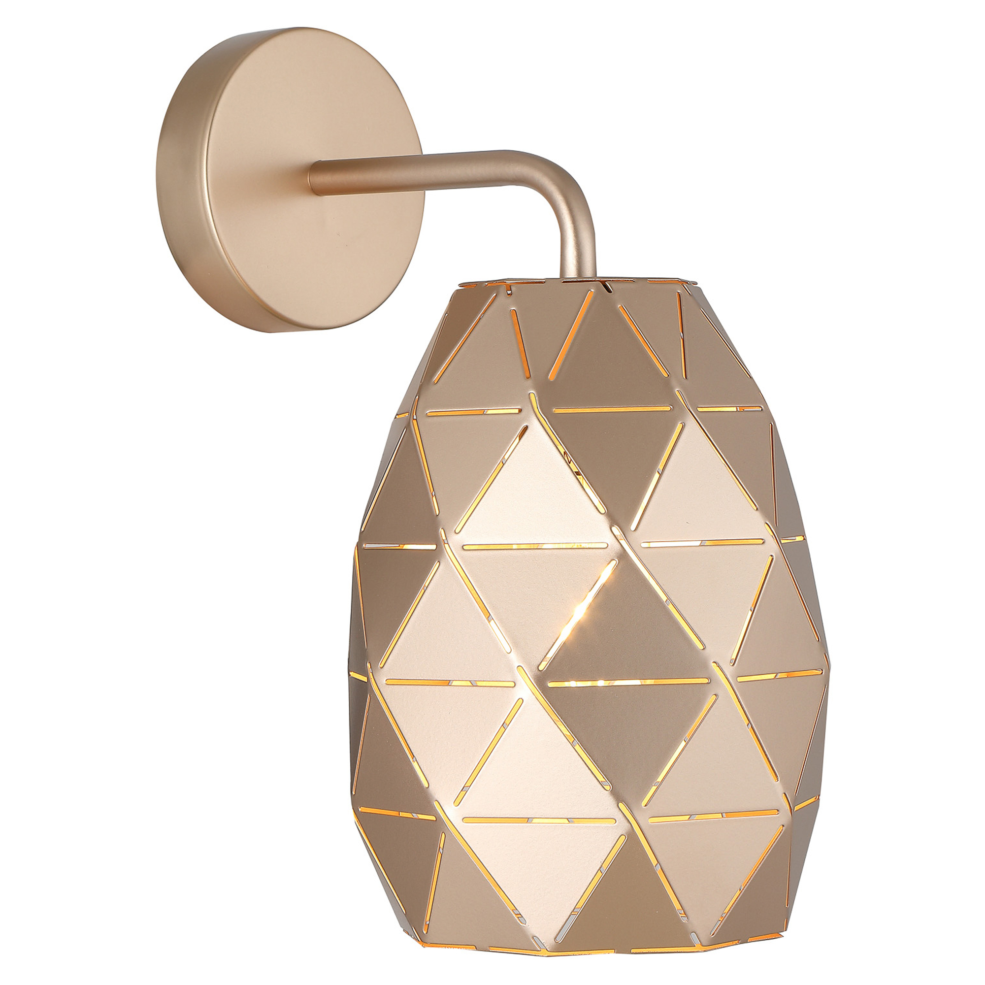 Vegglampe Renolia M Champagnegull Matt