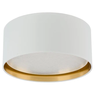 Taklampe <strong>Ilora</strong>  Hvit, Gull Matt Ø 45 cm