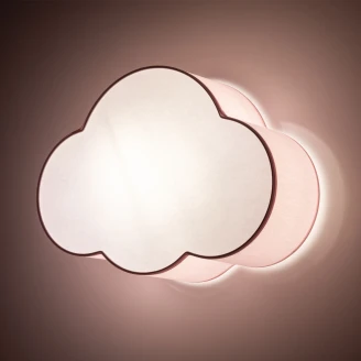 Vegg-/Taklampe <strong>Moln</strong>  Rosa Matt 43 cm
