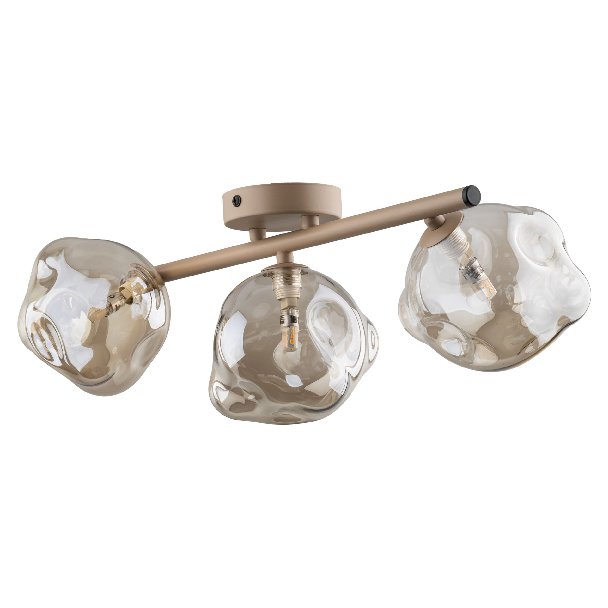 Taklampe Ardea Trio Beige Blank