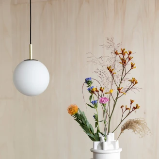Zuiver Hengende Lampe <strong>Orion Delta</strong>  Svart, Hvit Ø 25 cm