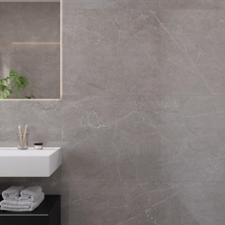 Marmor Gulvflis <strong>Soapstone Lux</strong>  Grå Polert 60x120 cm