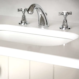 Kenny&Mason Servantbatteri <strong>Traditional</strong>  Krom Blank 3 Kranhull