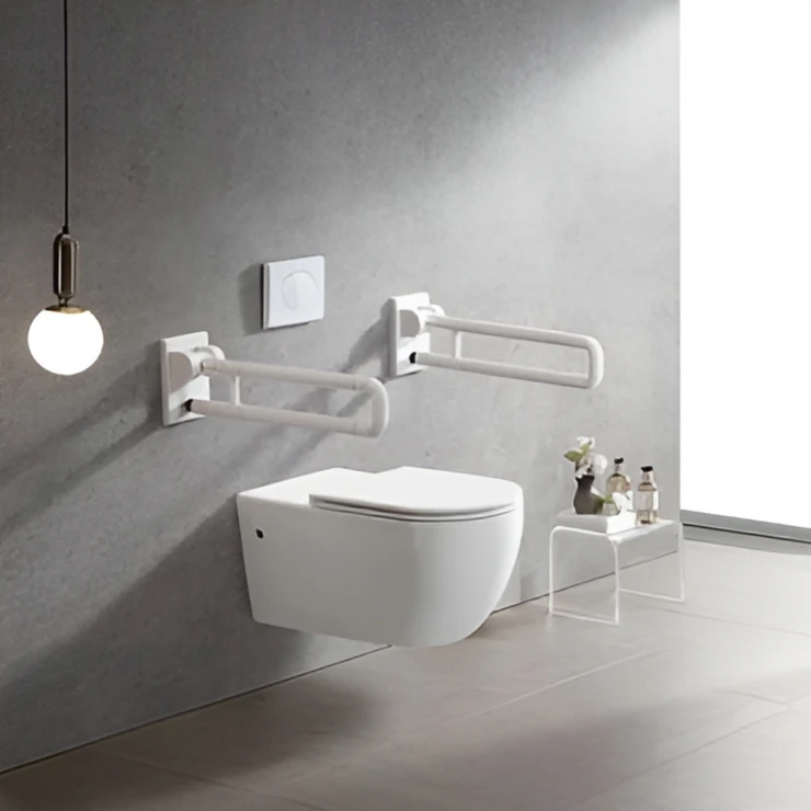 Bathco Handicaptilpasset Vegghengt Toalett Okinawa Hvit Blank