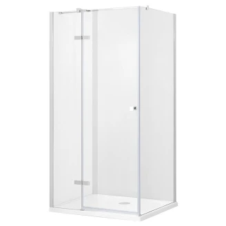 Brusehjørne <strong>Torre</strong>  Krom 6 mm 90x90 cm Venstre