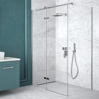 Dusjhjørne <strong>Torre</strong>  Krom 6 mm 100x80 cm Venstre