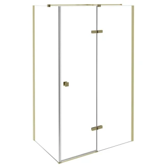 Brusehjørne <strong>Torre</strong>  Guld 6 mm 100x80 cm Højre