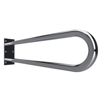 Støttegrep <strong>Steda</strong>  75 cm Dobbel Krom Blank Uten Deksel
