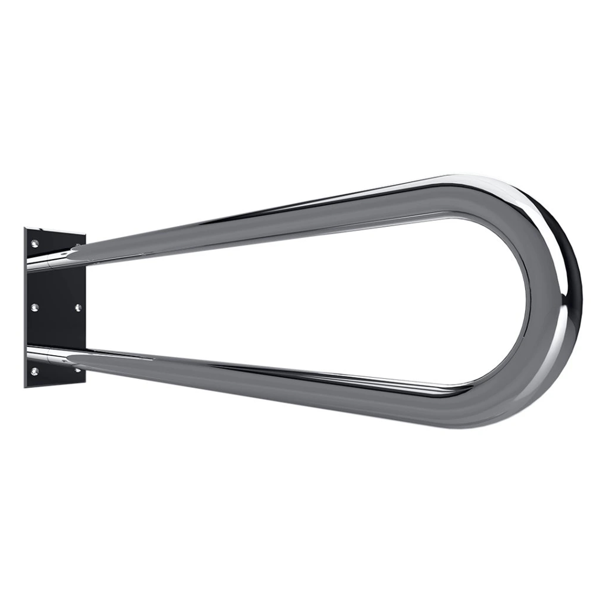 Støttegrep Steda 75 cm Dobbel Krom Blank Uten Deksel