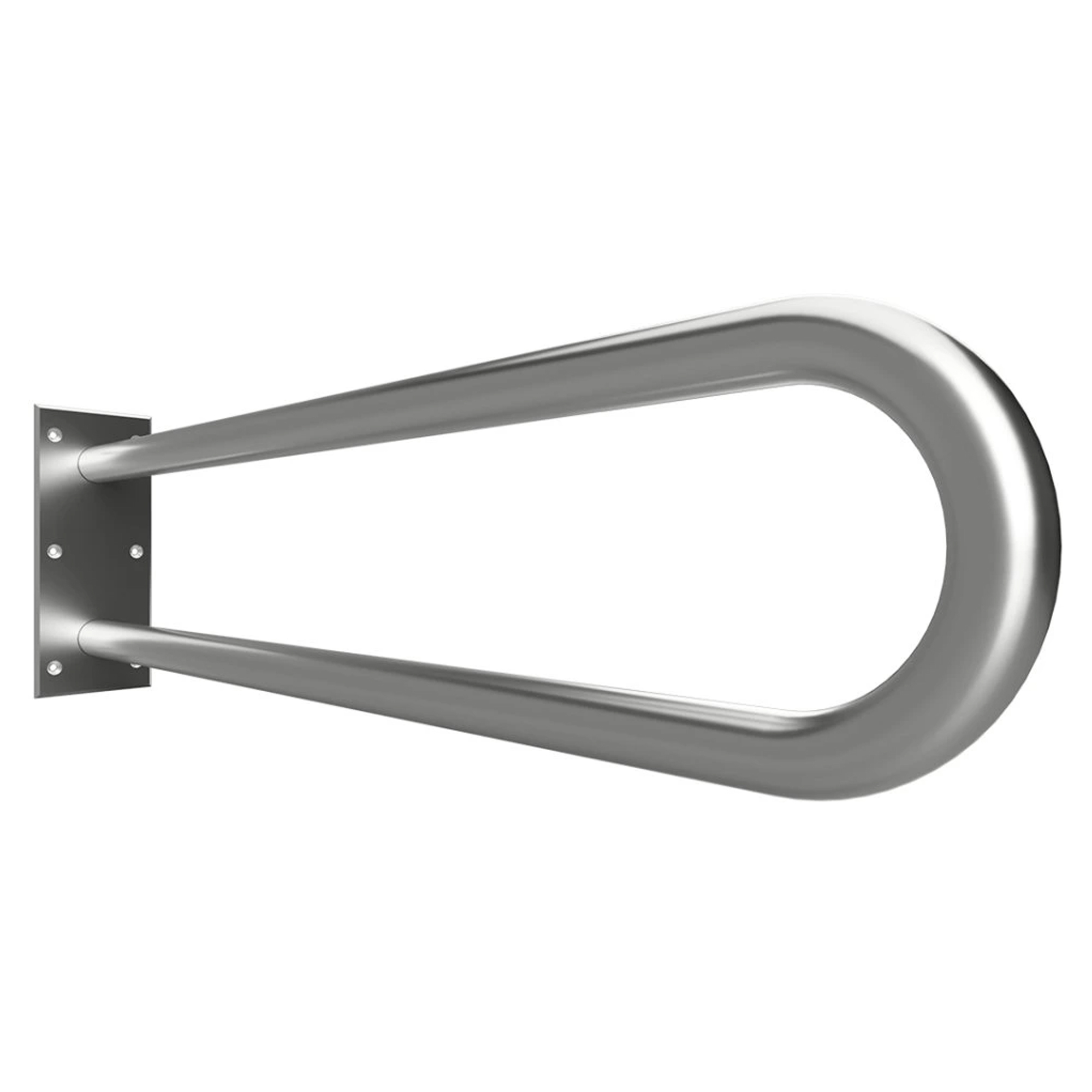 Støttegrep Steda 75 cm Dobbel Krom Matt Uten Deksel