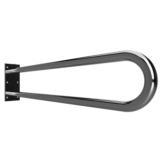 Støttegrep <strong>Steda</strong>  90 cm Dobbel Krom Blank Uten Deksel