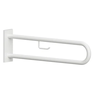 Støttegrep med Toalettpapirholder <strong>Steda</strong>  75 cm Dobbel Hvit Matt
