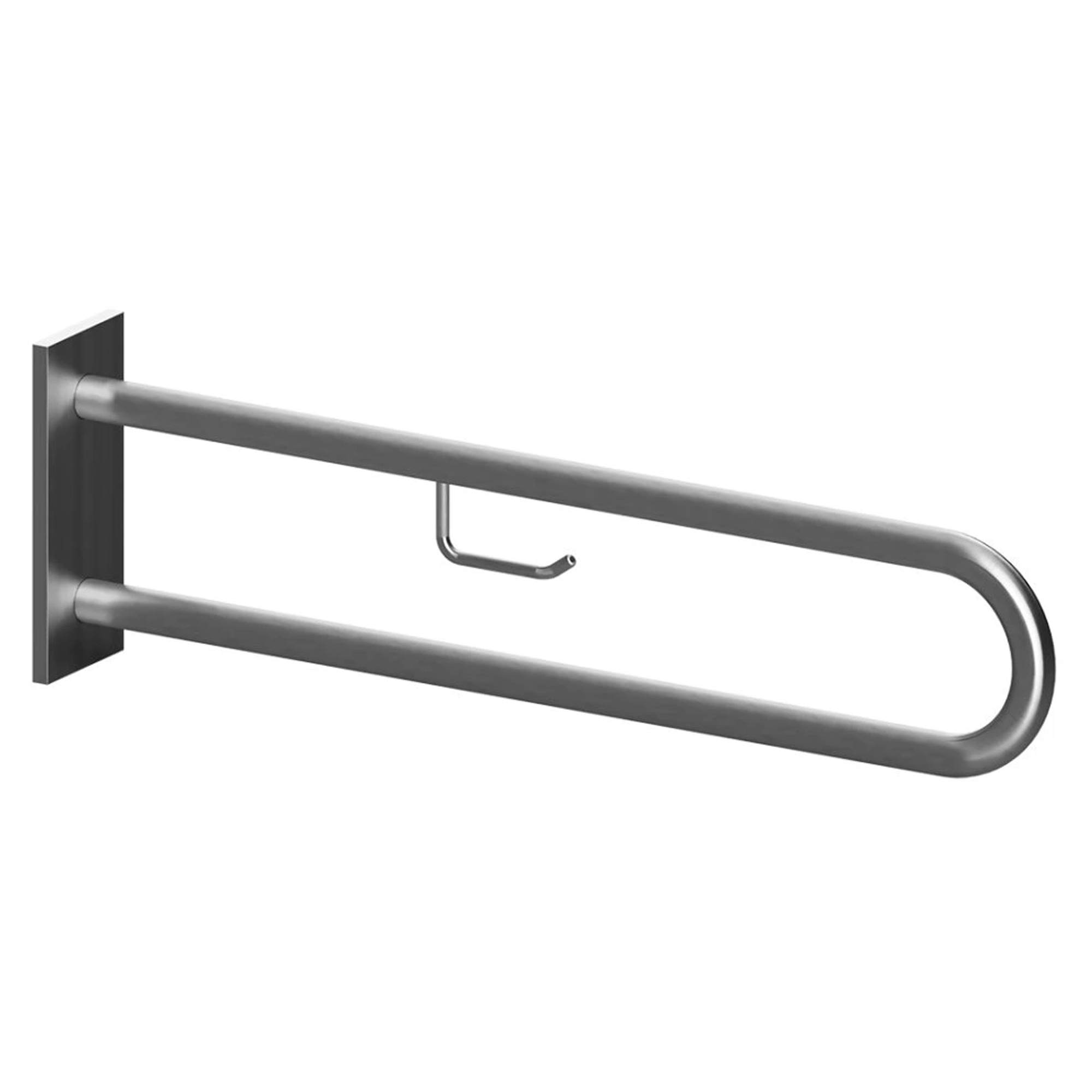 Støttegrep med Toalettpapirholder Steda 90 cm Dobbel Krom Matt