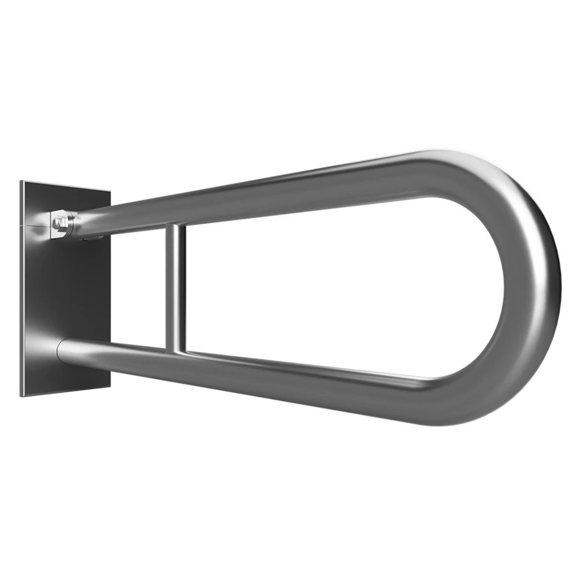 Sammenleggbart Støttegrep Steda 75 cm Dobbel Krom Matt
