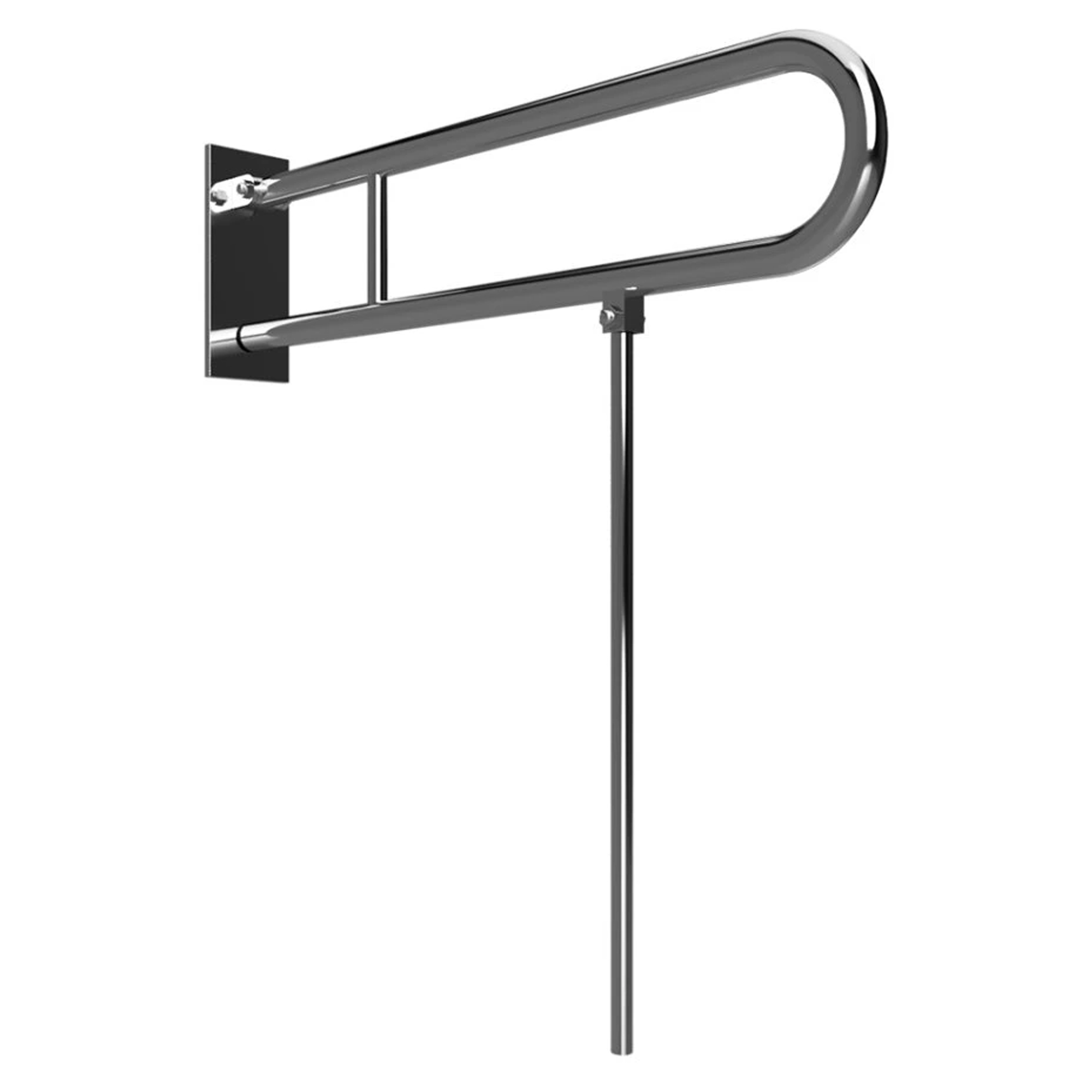Sammenleggbart Støttegrep & Ben Steda 75 cm Dobbel Krom Blank