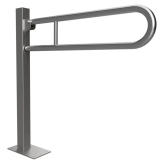 Sammenleggbart Støttegrep Gulvmontert <strong>Steda</strong>  75 cm Krom Matt Uten Deksel