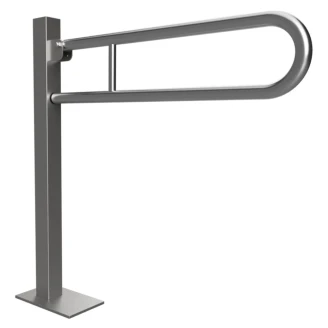 Sammenleggbart Støttegrep Gulvmontert <strong>Steda</strong>  85 cm Krom Matt